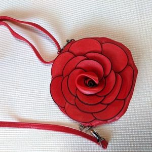 Vegan Leather Rose Purse